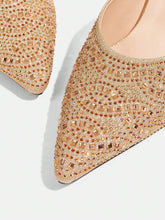 Women's Fashion Party Rhinestone Decor High Heel Pumps